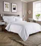 Lenjerie pat WIlliam Hunt Paisley 600TC Alb