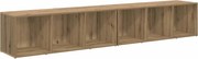 vidaXL Set comodă TV Pe perete 2 pcs Stejar Artizanal 37 x 35 x 107cm