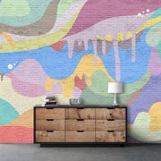 Fototapet - Graffiti în perete (147x102 cm)