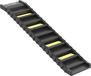 PawHut Rampă Pliabilă pentru Câini pentru Mașini și Paturi Înalte, Scară Portabilă cu 10 Trepte Antiderapante, Ușoară, Suportă Până la 68 kg, Negru | Aosom Romania