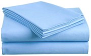Cearsaf din bumbac LUX albastru deschis 200x220 cm