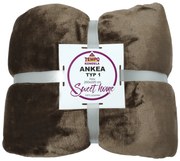 Patura cu doua fete, maro, 205x220, ANKEA TYP 1