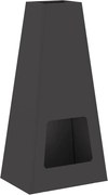 vidaXL Cuptor de foc Negru 50 x 35 x 100 cm Oțel