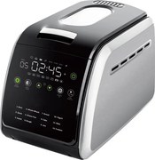 La mâna a doua: Masina de paine Oliver Voltz OV51446A, 850W, 1500 gr, 12 programe, Afisaj LCD, cronometru, Argintiu/Negru