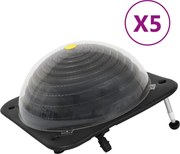 vidaXL Încălzitor solar de piscină 5 buc. 75x75x36cm HDPE aluminiu