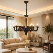 Candelabru negru diametru 95cm CAREZZONICO SP6 nero 007724