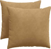 vidaXL Perne pentru canapea 2 pcs Maro 50 x 50 cm