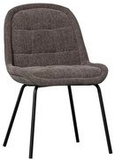 Scaune de dining gri 2 buc. din catifea Crate – WOOOD