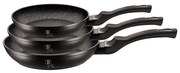 Set 3 tigai marmorate Black Silver Berlinger Haus BH 6159F