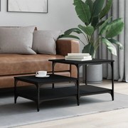 vidaXL Măsuță de cafea, negru, 100x50,5x45 cm, lemn prelucrat