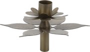 Suport pentru lumanare, din metal, H9cm, Flower