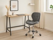 Set pentru birou masa de birou TAYLOR SONOMA 100x50 cm + scaun de birou AVOLA VELVET gri