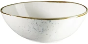 Mäser Bol oval Pintar Alb cu puncte albastre 22 x19 cm, L
