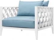 Fotoliu pentru interior si exterior Ocean Club, alb 113033 HZ