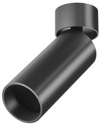 Spot LED aplicat directionabil, dimabil, design tehnic Focus negru, 3000K