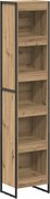 vidaXL Dulap pentru cărți Stejar artizanal 80 x 30 x 155 cm