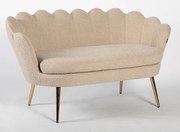 FREY Latte din Boucle cu Spătar cu Picioare Aurii