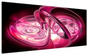 Tabloul cu fractali roz (120x50 cm)
