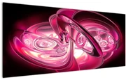 Tabloul cu fractali roz (120x50 cm)