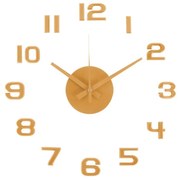 Karlsson  6001YE ceas decorativ autoadeziv galben,diametru 40 cm