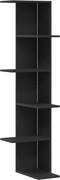 vidaXL Rafters colțar de perete Stejar Negru 36.5 x 36.5 x 140 cm