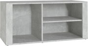 vidaXL Pantofar, gri beton, 100x35x45 cm, lemn prelucrat