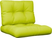 vidaXL Perne de paleți, 2 buc, verde aprins, material textil