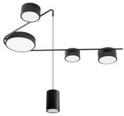 Lustra cu 5 spoturi LED, Negru, Zumaia II