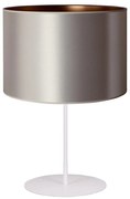 Lampă de masă Duolla CANNES 1xE14/15W/230V d. 20 cm argintiu/cupru/alb