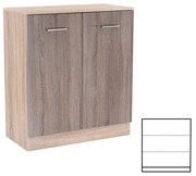 Comodă Miami cu 2 uși 80x92 cm stejar York-stejar Sonoma