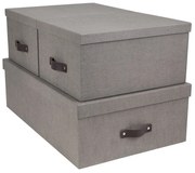 Cutii de depozitare 3 buc. cu capac Inge – Bigso Box of Sweden