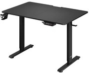 Deuba Birou de birou reglabil pe inaltime negru-110x60x118 cm