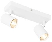 Plafonieră modernă albă cu 2 lumini, dreptunghiulară reglabilă - Jeana