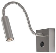 Aplica LED cu spot directionabil design minimalist Madison crom NVL-8128201