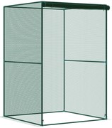 Outsunny Jaula de Cultivo para Plantas 120x120x180 cm cu Ușă Enrollabilă și Structură din Oțel pentru Grădină Terrasă Culoare Verde | Aosom Romania