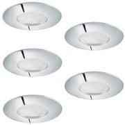 SET 5x corp de iluminat LED încastrat dimabil 1xLED/4,5W/230V crom lucios