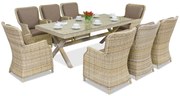 Mobilier terasă London pentru 8 persoane Garden Point bej