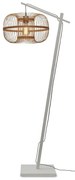 Lampa de podea eco din bambus Hokkaido S 25cm, alb