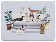Set de 4 suporturi farfurii din plută 21.5x29 cm Curious Dogs - Cooksmart ®