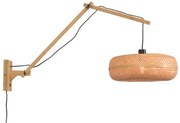 Aplica cu brat articulat din bambus PALAWAN L natur 40x15cm
