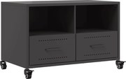 vidaXL Dulap TV, negru, 68x39x43,5 cm, oțel