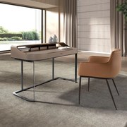 Birou deosebit design LUX Walnut-Leatherette Mink
