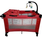 Patut Pliant, Tarc copii Baby Care™ NEST, Pliabil pe 2 Niveluri cu muzica si Masa infasat, Jucarie Carusel cu jucarii din plus, geanta transport