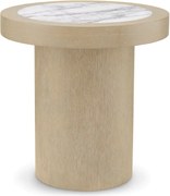 Masuta Design LUX, Marmura, Furnir Stejar, Presedio 50cm