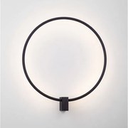 Aplica de perete circulara LED CCT CERCIO 50cm negru