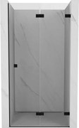 Mexen Lunar-F ușă de duș pliabilă dreaptă 90 cm, transparentă, neagră - 836-090-000-70-00-P