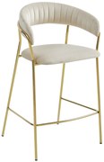 Scaun Bar Sidney Crem Catifea