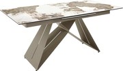Masa extensibila deosebita design LUX Porcelain Marble 180-240cm