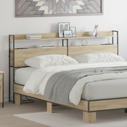 vidaXL Tăblie de depozitare cu raft Stejar sonoma 180 cm Lemn compozit