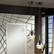 Pendul LED design modern 10cm Elie crom SV-773106